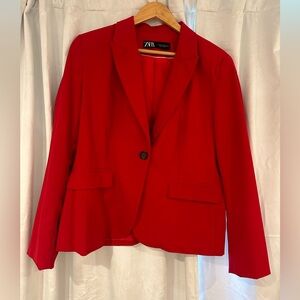 Zara Red Blazer